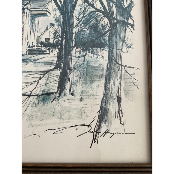 Vintage Old Courthouse - Williamsburg, John Haymson - Framed Print Picture - Picture 6 of 14